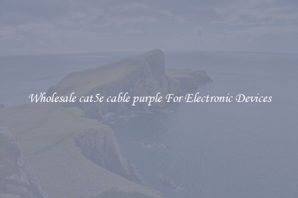 Wholesale cat5e cable purple For Electronic Devices