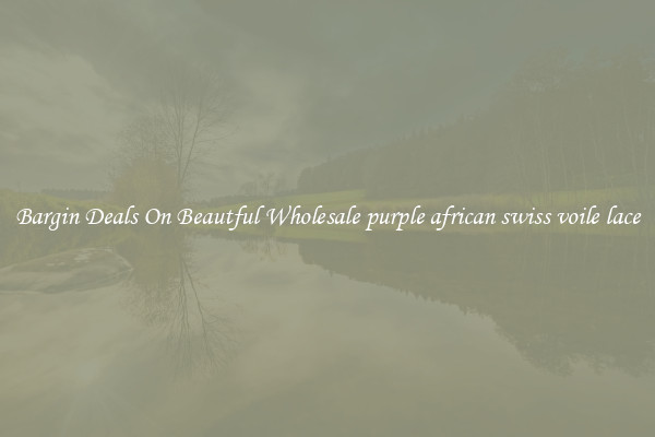 Bargin Deals On Beautful Wholesale purple african swiss voile lace