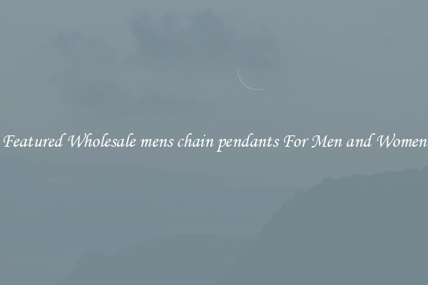 Featured Wholesale mens chain pendants For Men and Women