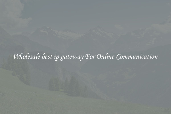 Wholesale best ip gateway For Online Communication 