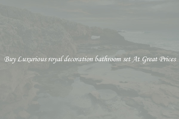 Buy Luxurious royal decoration bathroom set At Great Prices