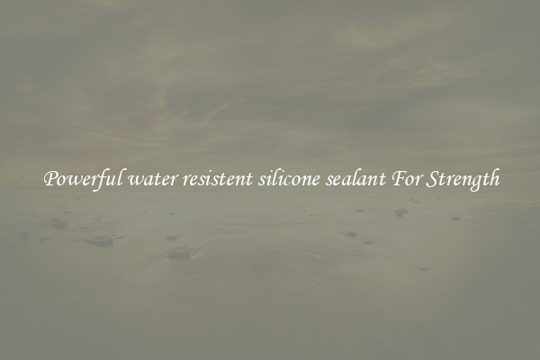 Powerful water resistent silicone sealant For Strength