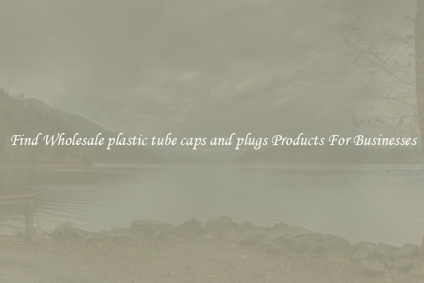 Find Wholesale plastic tube caps and plugs Products For Businesses