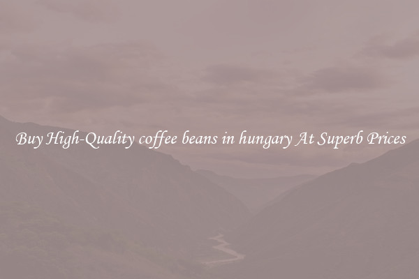 Buy High-Quality coffee beans in hungary At Superb Prices